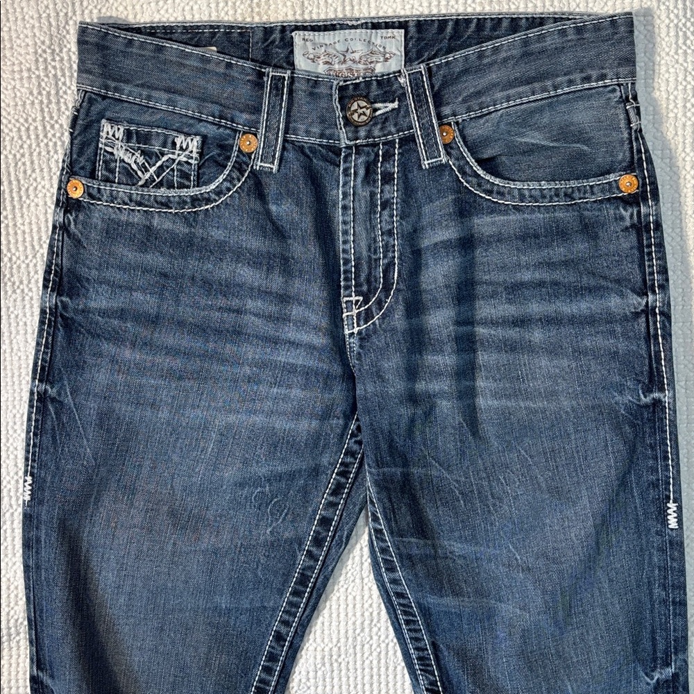 Buckle Big Star Union Vintage Collection Blue Jeans Leather Label, 30 Reg, EUC - Picture 10 of 16